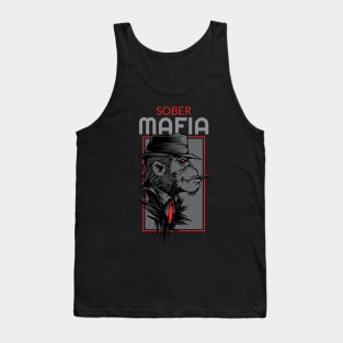 Sober Mafia AA Alcoholic Sobriety Graphic Shirt Tank Top